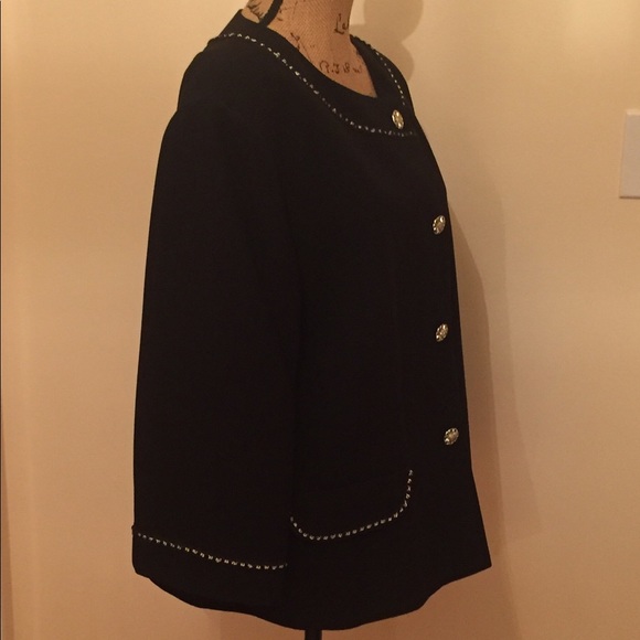 NWOT vintage Tahari black skirt suit - Picture 10 of 16
